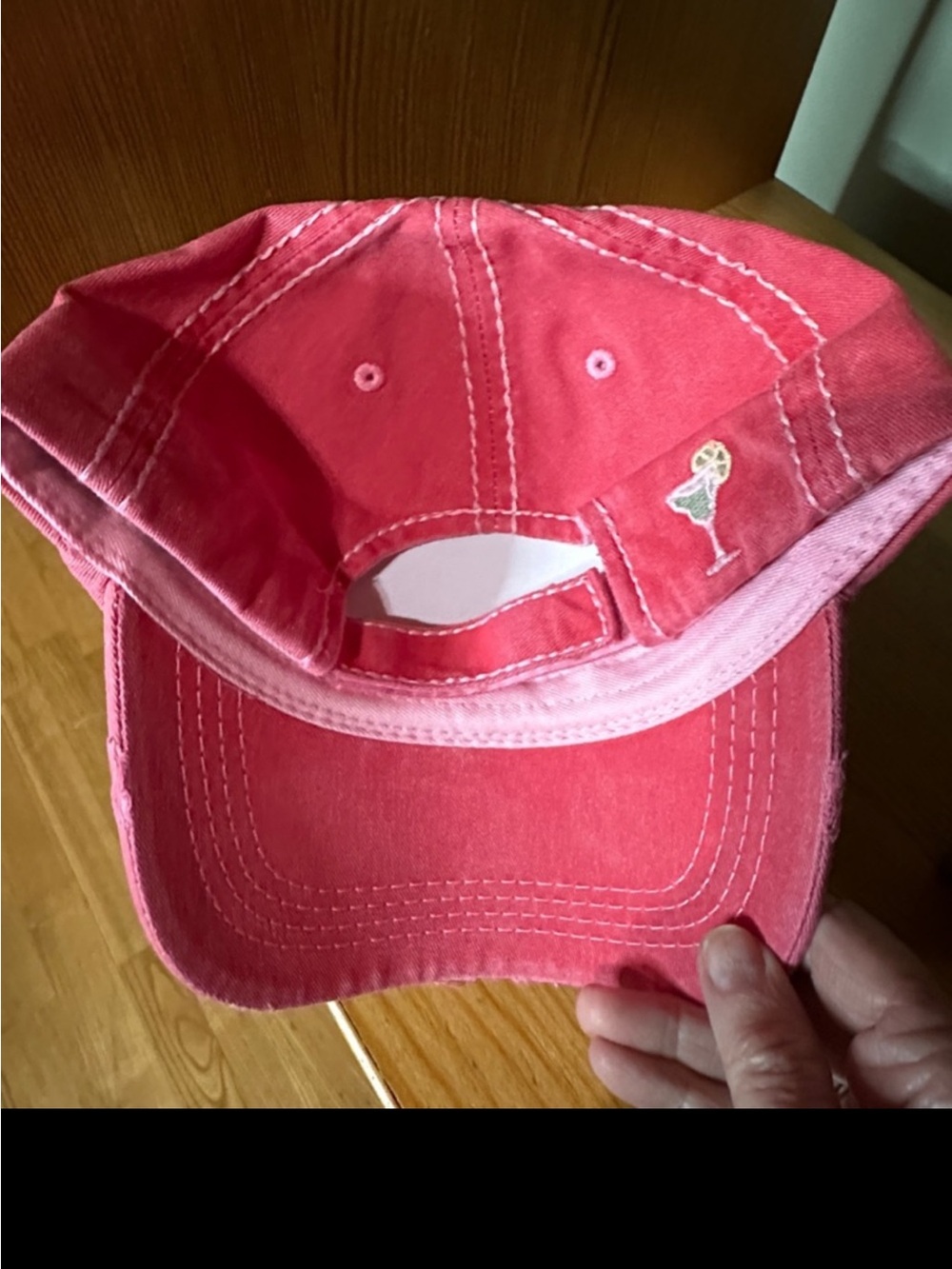 You Had Me at Margaritas Distressed Pink Embroidered Baseball Cap - Picture 2 of 7